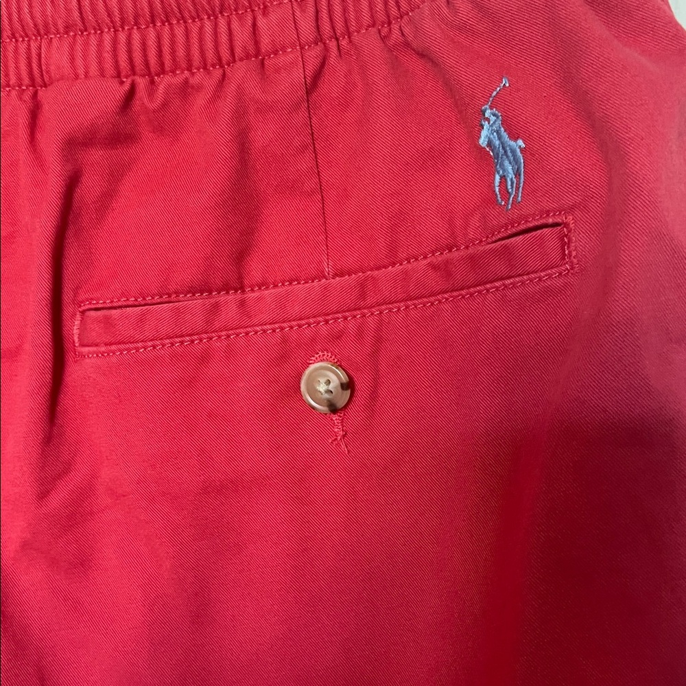 Polo by Ralph Lauren Red Flat Front Shorts - Picture 4 of 5